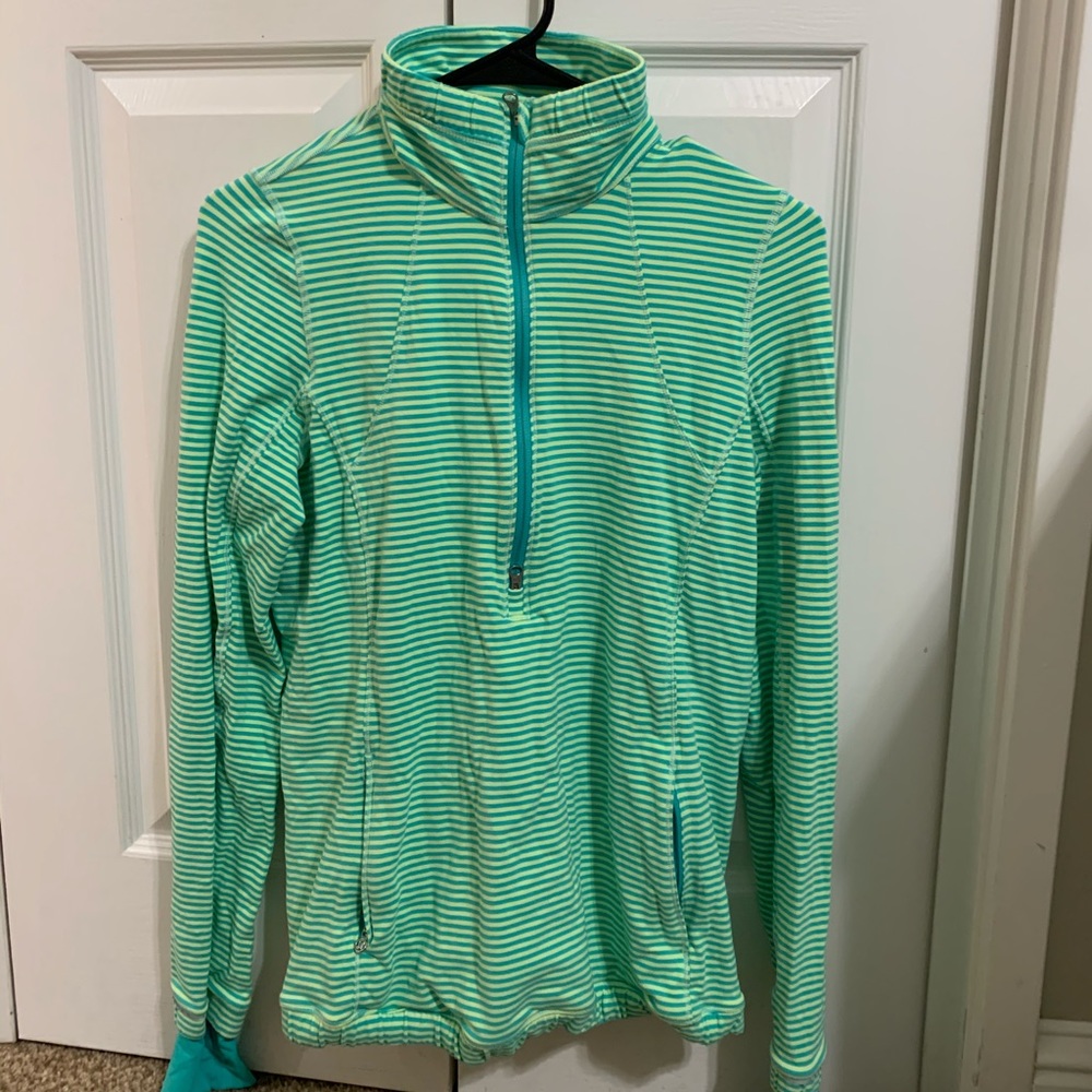 Striped Lululemon quarter zip